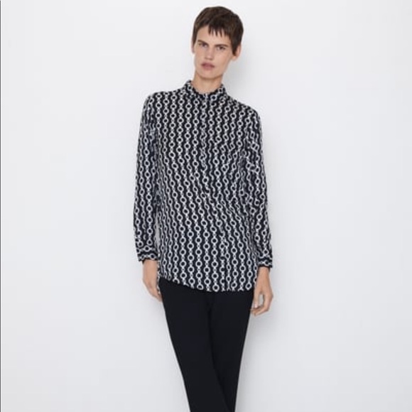 Zara Satin Chain Blouse - Picture 9 of 9